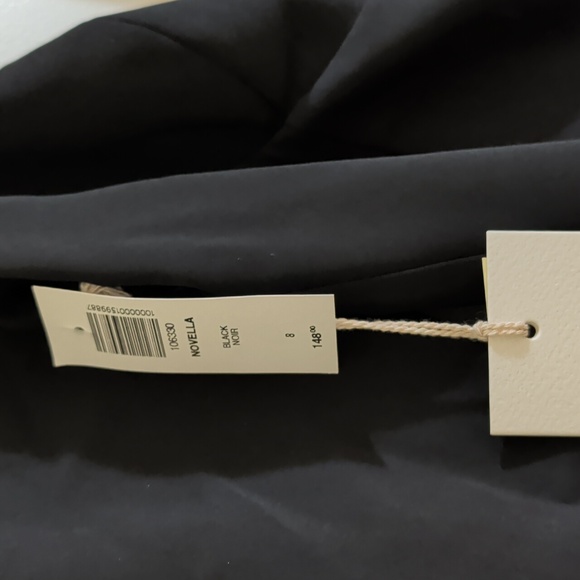 Aritzia Wilfred Black Novella Dress Brand New With Tags - Picture 3 of 4